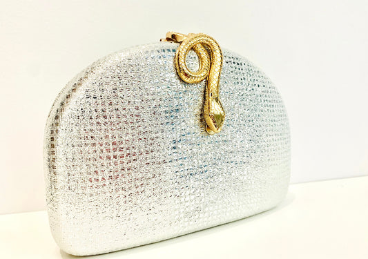 Evening Clutch with a snake clasp-0